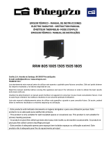 Orbegozo RRW Series Electric Radiator Manual de usuario