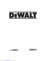 DeWalt D26441 Manual de usuario