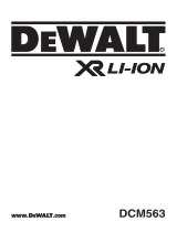 DEWALT XR DCM563 Manual de usuario