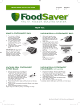 FoodSaver FM5400 Series 2 In 1 Food Preservation System Manual de usuario