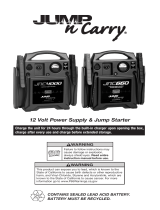 Jump-N-Carry JUMP n carry MJS660 12 Volt Power Supply and Jump Starter Manual de usuario