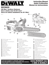 DeWalt DCCS620 Manual de usuario