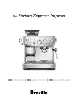 Breville BES876 the Barista Express Impress Coffee Machine Instrucciones de operación