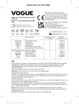 Vogue CL582 Instrucciones de operación