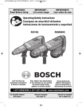 Bosch RH850VC, RH745 Hammer Drill Instrucciones de operación