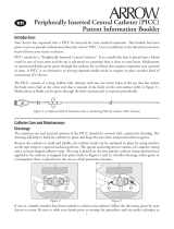 Teleflex Peripherally Inserted Central Catheter Instrucciones de operación