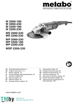 Metabo W 2000-180 Cumi 2000 Watts Angle Grinder Instrucciones de operación