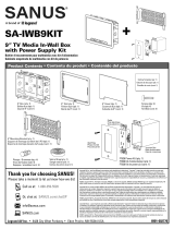 Sanus SA-IWB9KIT Instrucciones de operación