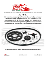 Freespirits 307597 Triumph Bobber and Speedmaster Belt Conversion Kit Instrucciones de operación