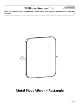 WILLIAMS SONOMA Williams-Sonoma MPMR Metal Pivot Mirror Rectangle Instrucciones de operación
