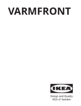 IKEA VARMFRONT Instrucciones de operación