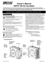 Dri-Eaz DRI-EAZ DR12204 Hepa 700 Air Scrubber El manual del propietario