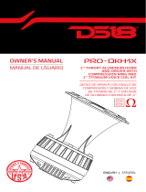 DS18 PRO-DKH1X 2 TITANIUM VOICE COIL KIT El manual del propietario