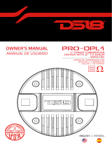 DS18 PRO-DPL1 El manual del propietario