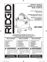 RIDGID HD1400A Manual de usuario