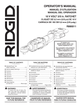 RIDGID R866011B Guía del usuario