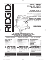 RIDGID HD1600A Manual de usuario
