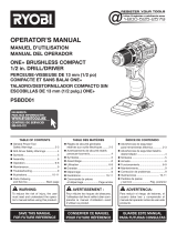 Ryobi PSBDD01 El manual del propietario