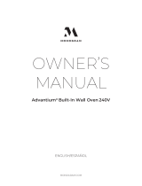 Monogram Advantium Built-In Wall Oven 240V El manual del propietario