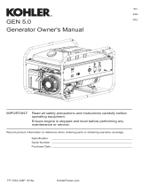 Kohler Gen 5.0 El manual del propietario