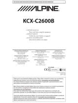 Alpine KCX-C2600B El manual del propietario