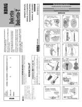 Korg Dolcetto-T Clip On Tuner or Metronome El manual del propietario