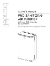 brondell P700BB/P7004C/APP60/CANP700BB Pro Sanitizing Air Purifier El manual del propietario