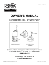 K2 Pumps UTM02505K Instrucciones de operación