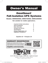 Tripp Lite TRIPP-LITE OmniSmart Full-Isolation UPS Systems El manual del propietario
