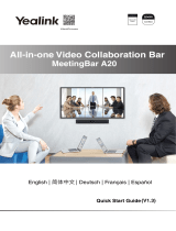 Yealink MeetingBar A20 Guía del usuario