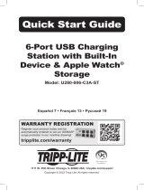 Tripp Lite TRIPP-LITE U280-006-C3A-ST 6 Port USB Charging Station Guía del usuario