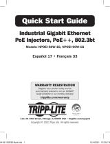Tripp Lite TRIPP-LITE NPOEI-60W-1G Industrial Gigabit Ethernet PoE Injectors Guía del usuario