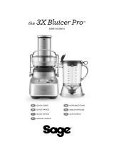 Sage BJB815/SJB815 3X Bluicer Pro Juicer/Blender Guía del usuario
