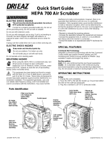 Dri-Eaz HEPA 700 Air Scrubber Guía del usuario
