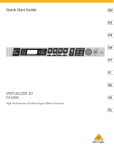 Behringer FX2000 Guía del usuario