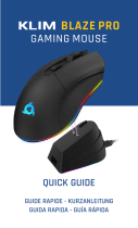 KLIM Blaze Pro Rechargeable Wireless Gaming Mouse Guía del usuario