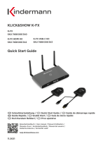 Kindermann KLICK&SHOW K-FX Wireless Conferencing System Guía del usuario