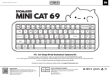 EPOMAKER Mini Cat 69 Acrylic RGB Wired Mechanical Gaming DIY Keyboard Kit Guía del usuario