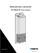 Watts BT-WR02 RF Wireless Wall Receiver Guía del usuario