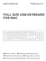 Macally QKEY/QKEYB Full Size Usb Keyboard for Mac Guía del usuario