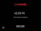 V-Moda HEXM-PR True Wireless Earbuds Guía del usuario