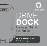 QUIKCELL Drive Dock Universal 3-in-1 Car Mount Guía del usuario