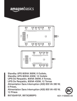 AmazonBasics B073Q48YGF, B073Q3BSPG Surge Protector Battery Power Backup Guía del usuario