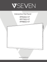 V7 IFP6502- Interactive Flat Panel 65 Inch 4K TV Guía del usuario