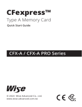 Wise CFX-A Series CFexpress Type A Memory Card Guía del usuario
