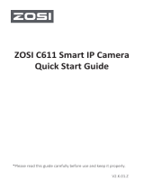 ZOSI C611 Smart IP Camera Guía del usuario
