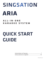 Singsation ARIA All-In-One Karaoke System Guía del usuario