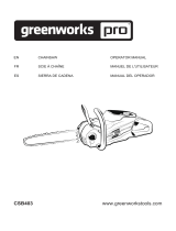 Greenworks CSB403 Guía del usuario