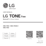 LG Tone Free Bluetooth Stereo Headset Manual de usuario