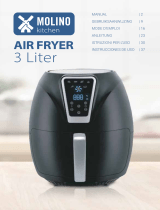 MOLINO 3 Liter Digital Air Fryer Manual de usuario